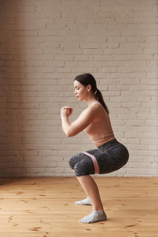 Woman doing squats